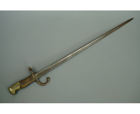 A French Mle 1874 bayonet, (scabbard lacking)