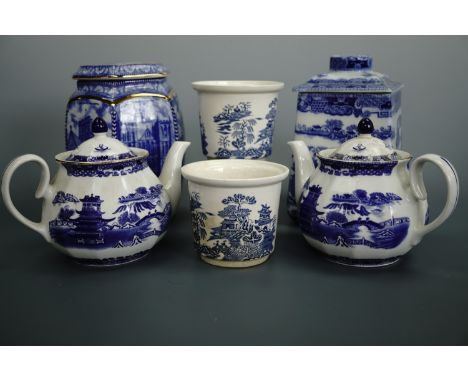 A quantity of Maling and other Rington's ware including a Northern Cathedrals pattern tea caddy