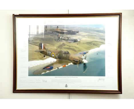 "Battle of Britain Memorial flight over Beachy Head", print, 97 cm x 71 cm