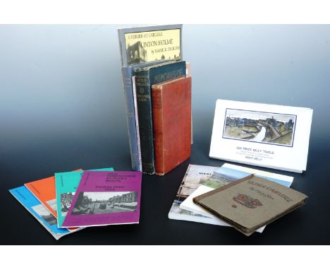 A group of books pertaining to old Carlisle and Cumberland, together with re-prints of 1920s Ordnance Survey maps of the city
