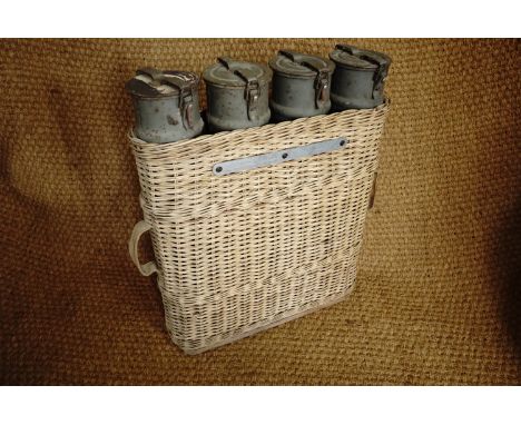 A post war German artillery shell carrier, 70 x 55 x 15 cm