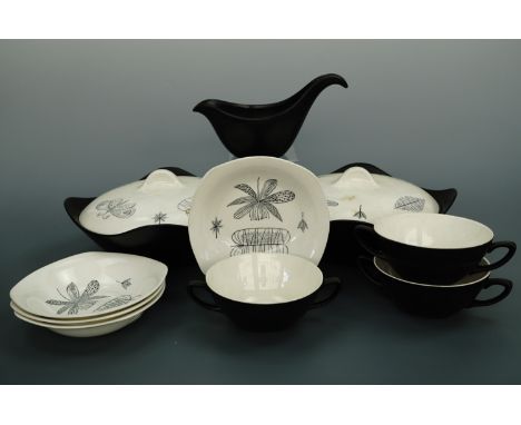 A quantity of 1950s Midwinter Stylecraft dinner ware