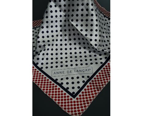 A Anne De Lancay silk scarf, 48 x 48 cm