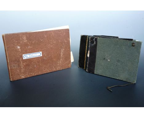 Three late 19th century sketch books containing sophisticated pencil and watercolour studies including character, landscapes 