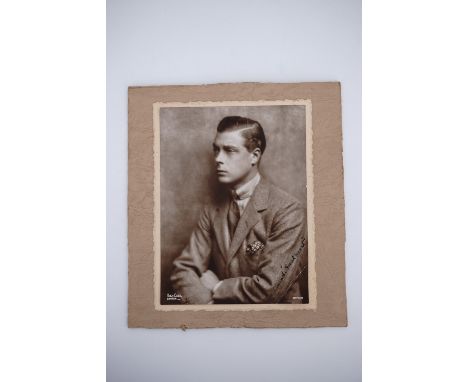 Hugh Cecil (Hugh Cecil Saunders) (1892-1974) Society photographerA photographic studio portrait of Edward Prince of Wales, la