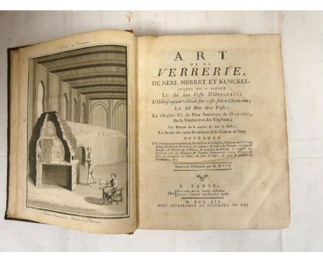 (D'HOLBACH PAUL H. D., Trans).&nbsp;&nbsp;Art de la Verrerie de Neri, Merret et Kunckel ... (including) Le Secret des Vraies 