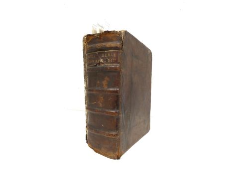 BECKE EDMUND. BIBLE.&nbsp;(The Byble, That is to Say Al the Holy Scripture). Lacks title &amp; early leaves, commences at AAi