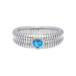 Topas-Set, gebildet aus Collier, Armreif und Ring, äusserst bemerkenswerter Statement-Schmuck, in