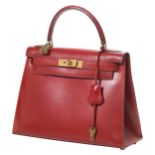 HERMÈS Handtasche, Paris made in France, Kelly Sellier 28, sehr schönes Vintage-Liebhaber Modell aus