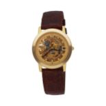 ETERNA Herrenarmbanduhr, Matic, Skelett, limitierte Edition 1856, 005/499, in Gelbgold 18K,