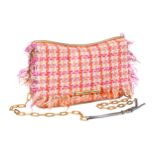 MIU MIU Handtasche, Tweed Umhängetasche, Tweed multicolor, Baumwolle BL,Kettenriemen abnehmbar, kann