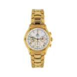 EBEL Herrenarmbanduhr, Chronograph El Primero, in Gelbgold 18K, matt,Lünette poliert, Automatik