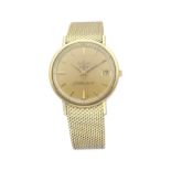 ETERNA Herrenarmbanduhr, Matic Centenair "61", Durchmesser 35 mm,in Gelbgold 18K, Automatik, Band in