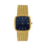 PIAGET Herrenarmbanduhr, in Gelbgold 18K, 107,8 gr. Lünette in Gelbgold 18K,zisiliert, mit