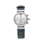IWC Damenarmbanduhr, Da Vinci, Chronograph, Durchmesser 29 mm, in Edelstahl, Quarz mit Mondphase,