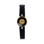 CHOPARD Damenarmbanduhr, Happy Diamonds, Durchmesser 20 mm,in Gelbgold 18K, mit Saphirglas, 3