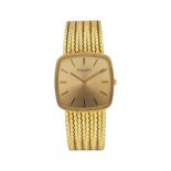 IWC Herrenarmbanduhr, in Gelbgold 18K, Lünette strichmatt in Gelbgold 18K, mit Safirglas,