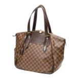 LOUIS VUITTON Handtasche, Verona Damier GM N41119, Canvas beschichtet,braun, Damier, Breite 46 cm,