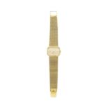 OMEGA Damenarmbanduhr, De Ville, in Gelbgold 18K, 76 gr, mit Saphirglas,Durchmesser 20x28 mm,