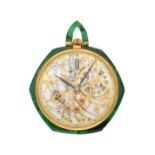 AUDEMARS PIGUET Taschenuhr, in Gelbgold 18K, seltene Ausführung, Gehäuseumrandung und Bügel aus