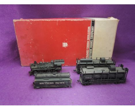 A Samhongsa Westside Model Company HO scale Southern Pacific Lines 4-6-0 loco 2248, tender and two wagons boxed set 