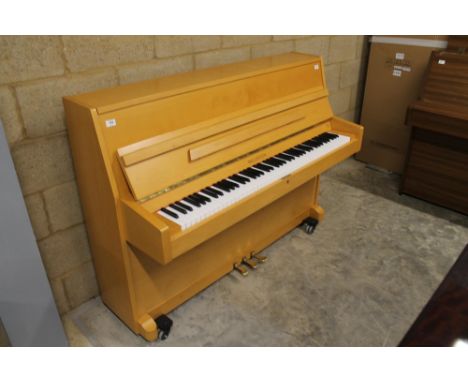 Waldstein (c2006) A Model UP108 upright piano in a light oak case. 