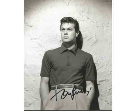 Tony Curtis signed 10x8 b/w photo. June 3, 1925 - September 29, 2010) was an American film actor whose career spanned six dec
