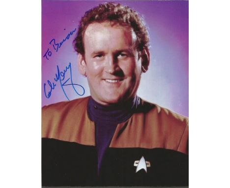 Colm Meaney signed 10x8 colour photo from Star Trek. Irish actor known for playing Miles OBrien in Star Trek: The Next Genera