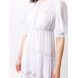 BRAND NEW CHARO RUIZ C/O NADINE CRW-NCK SHT-SLV CROCHET LONG DRESS Size M. RRP £470. (AO). 44