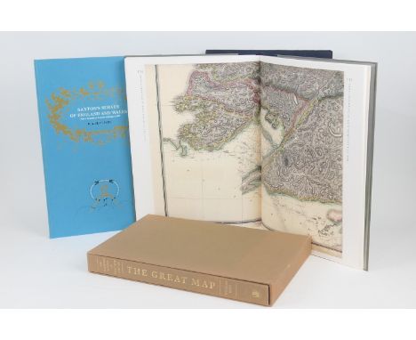 R A Skelton 'Saxton's Survey of England and Wales' facsimile edition, published by Israel, Amsterdam, 1974; also John Thomson