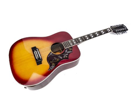 SALEROOM ANNOUNCEMENT - CHANGES SHOWN IN BOLD 12" Acoustic Guitar, a Gibson Hummingbird (Probable copy of Far Eastern manufac