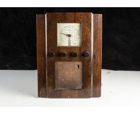 Vintage McMichael Radios, two vintage radios by McMichael, Slough, one labelled 'battery model 336 s/n 179.184 and another wi