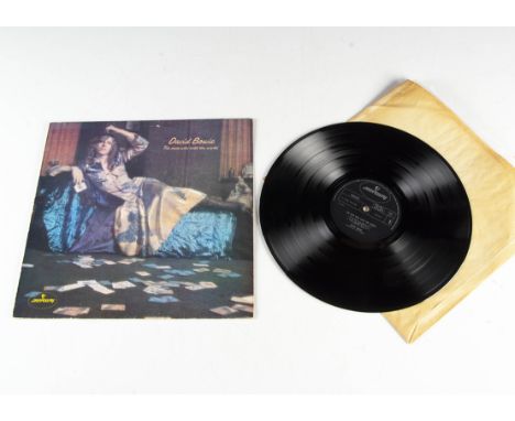 David Bowie LP, The Man Who Sold The World LP - Original UK Release 1971 on Mercury (6338 041) - Textured Non Flipback 'Dress