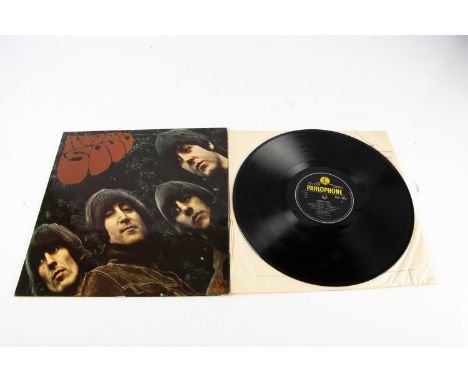 The Beatles LP, Rubber Soul LP - UK First Press Stereo Release 1965 on Parlophone (PCS 3075) - Laminated Flipback Garrod &amp