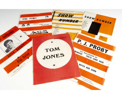 Sixties 'Show Souvenir' Programmes,  six different  'unofficial' Show Souvenirs from the 1960s featuring The Beatles, Rolling