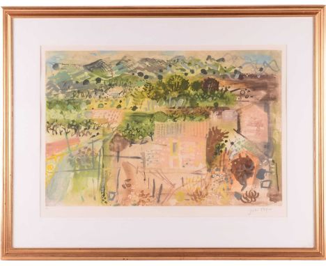 John Piper (1903 - 1992), Alpilles (1990), signed and numbered 63/70 in pencil, etching and aquatint, 41 x 61 cm, framed and 