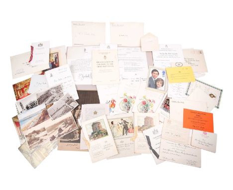 A rare collection of Royal interest ephemera, collated by a former member of the Windsor household, to include a scrapbook co