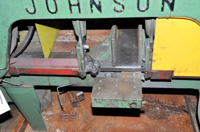 Johnson Model J, Horizontal Metal Cutting Band Saw, S/n J11805, 8" x