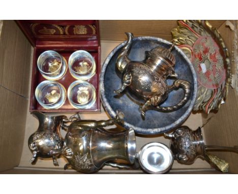 Miscellaneous- an EPNS tea service, ceramic bowls, etc