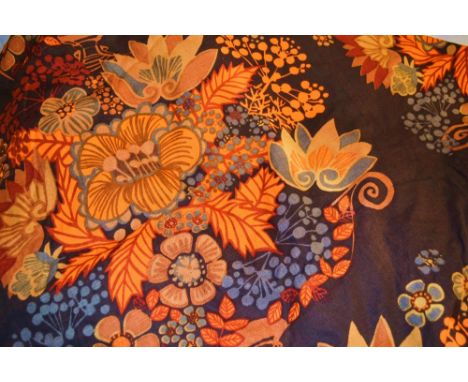 Textiles - Retro Curtains Swedish, 1970's Boras cotton