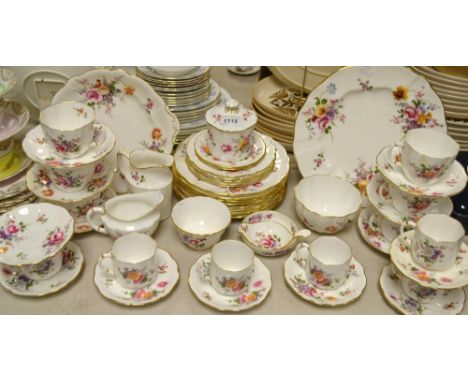 Royal Crown Derby Posie- a six piece tea service, six piece coffee service, plates, bread and butter plates, etc. 