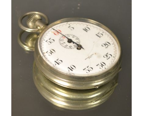 A Third Reich Nazi Kreigsmarine torpedo timer by Herm and Bazk Kiel, engraved with eagle and swastika, m.1848, U boat issue '
