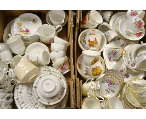 Ceramics table china, a fine bone china part tea service others; a coffee set etc. 2 boxes