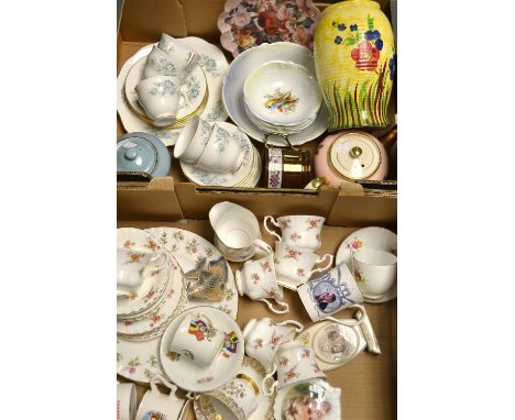 Ceramics - a Richmond Rose June pattern six setting tea service; a Gainsborough part tea service; a Radford vase; etc. (2 box