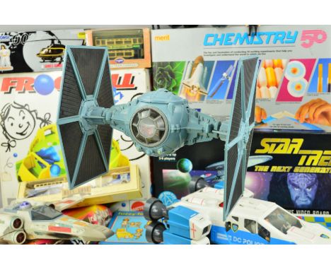 A PART BOXED KENNER STAR WARS X-WING FIGHTER, not complete, an unboxed Kenner TIE Fighter, unboxed Vivid Imaginations Gerry A