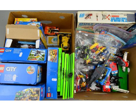 A QUANTITY OF BOXED AND UNBOXED MODERN LEGO, mainly from the City range, majority of the boxes have been opened but several o