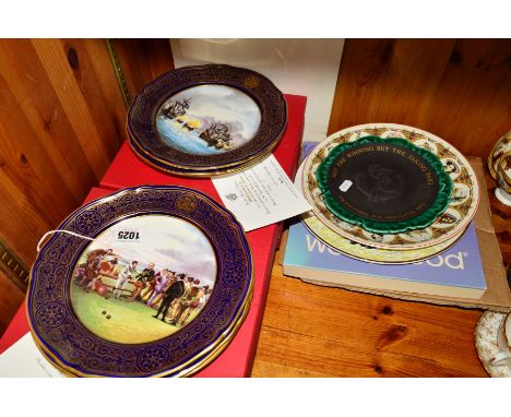 A SET OF SIX BOXED SPODE LIMITED EDITION 'ARMADA PLATES' all with different numbers from edition of 2000 (with certificates),