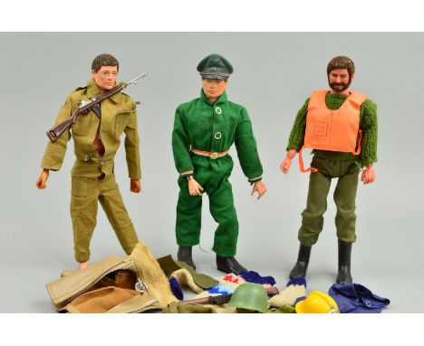 A QUANTITY OF UNBOXED AND ASSORTED ACTION MAN FIGURES AND ACCESSORIES, with a Fairland Toys Bruce Action figure