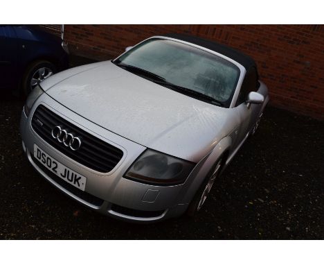 A SILVER AUDI TT S LINE QUATTRO, (225 BHP) CONVERTIBLE CAR, 1781cc petrol engine, six speed manual gear box, silver, registra