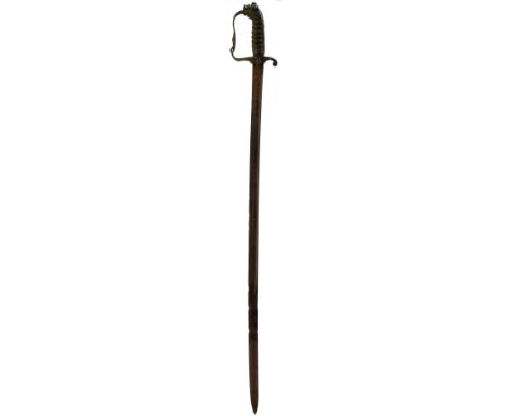 A SCARCE SPECIAL PATTERN STAFF SERGEANT'S SWORD OF THE 3RD (SCOTS FUSILIERS) GUARDS, 80.5cm blade by H H WATTS of London, reg